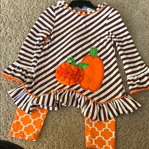 Girls Pumpkin Outfit
